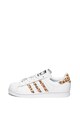 adidas Originals Pantofi sport de piele cu insertii de piele ecologica Superstar Femei