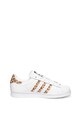 adidas Originals Pantofi sport de piele cu insertii de piele ecologica Superstar Femei