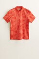 Mango Tricou polo cu model tropical Plantas Barbati