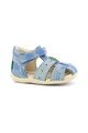 Kickers kids Sandale de piele nabuc cu model camuflaj Fete