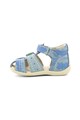 Kickers kids Sandale de piele nabuc cu model camuflaj Baieti