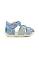 Kickers kids Sandale de piele nabuc cu model camuflaj Baieti