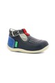 Kickers kids Pantofi de piele nabuc cu logo Fete