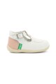 Kickers kids Pantofi de piele nabuc cu logo Fete