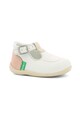 Kickers kids Pantofi de piele nabuc cu logo Fete