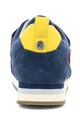 Kickers kids Pantofi sport de piele intoarsa si material textil, cu velcro Baieti