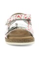 Kickers kids Sandale de piele cu imprimeu floral Fete