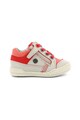 Kickers kids Pantofi sport de piele, cu detalii contrastante Fete