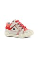 Kickers kids Pantofi sport de piele, cu detalii contrastante Fete