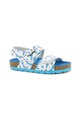 Kickers kids Sandale de piele ecologica, cu model cu libelule Fete