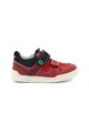 Kickers kids Pantofi sport de piele nabuc si insertii de piele intoarsa Fete