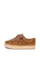 UGG Espadrile flatform de piele intoarsa Brianna Femei