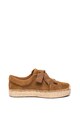 UGG Espadrile flatform de piele intoarsa Brianna Femei