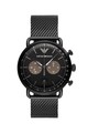 Emporio Armani Aviator chrono karóra hálós fémszíjjal férfi