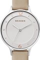 Skagen Часовник Anita с кожена каишка Жени