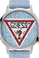 Guess Originals Ceas unisex rotund cu aspect denim Femei