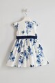 iDO Kids Rochie cu model floral si detaliu cu funda Fete