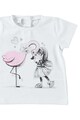 iDO Kids Tricou cu aplicatii stralucitoare si strasuri Fete