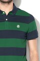 Selected Homme Tricou polo din pique, cu model in dungi Aro Barbati