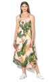 Sportmax Code Rochie cu decolteu in V si iprimeu tropical Asti Femei