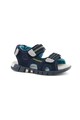 Mod8 kids Sandale de piele intoarsa, cu insertii din material textil Tribath, baieti, cu velcro, Bleumarin Fete