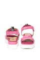 Love Moschino Sandale flatform de piele si piele intoarsa Femei