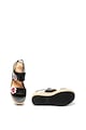 Love Moschino Sandale slingback tip espadrile cu aplicatii florale Femei