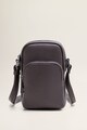 Mango Geanta crossbody de piele ecologica Grain Barbati