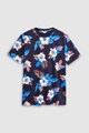 NEXT Tricou cu decolteu la baza gatului si model floral Barbati