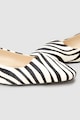 NEXT Pantofi slingback de piele cu par scurt, cu imprimeu zebra Femei