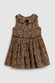 NEXT Rochie cu animal print si guler Peter Pan Fete