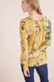 NEXT Bluza cu model floral si detalii incrucisate pe partea din spate Femei