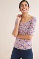 NEXT Bluza cu imprimeu floral si decolteu rotund Femei