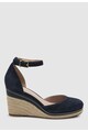 NEXT Sandale tip espadrile wedge de piele intoarsa Femei