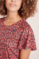 NEXT Tricou cu animal print si maneci tip clopot Femei