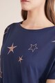 NEXT Laza póló hímzett csillagokkal női