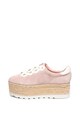 GUESS Bőr és nyersbőr flatform sneaker női