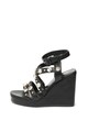 Liu Jo Sandale wedge de piele cu strasuri Lucy Femei