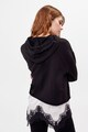 Motivi Strasszköves crop fazonú kapucnis pulóver női