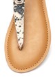 Steve Madden Sandale cu bareta separatoare si model reptila Hidden Femei