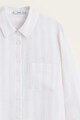 Mango Lino lenvászon ing zsebbel a mellrészen női
