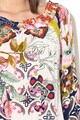 DESIGUAL Bluza cu decolteu pe umeri si imprimeu floral Hidra Femei