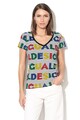 DESIGUAL Tricou cu decolteu in V Dsgl Femei