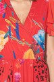 DESIGUAL Rochie cu decolteu cache-coeur si imprimeu Miranda Femei
