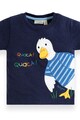 JoJo Maman Bebe Tricou de bumbac cu aplicatie rata Baieti