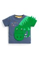 JoJo Maman Bebe Tricou cu aplicatie dinozaur Baieti