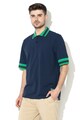 United Colors of Benetton Tricou polo de pique, cu detalii contrastante Barbati