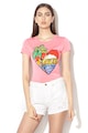Love Moschino Modáltartalmú póló flitterekkel női