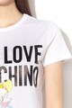 Love Moschino Tricou cu imprimeu grafic si logo Femei