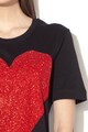 Love Moschino Rochie tip tricou cu insertii stralucitoare Femei